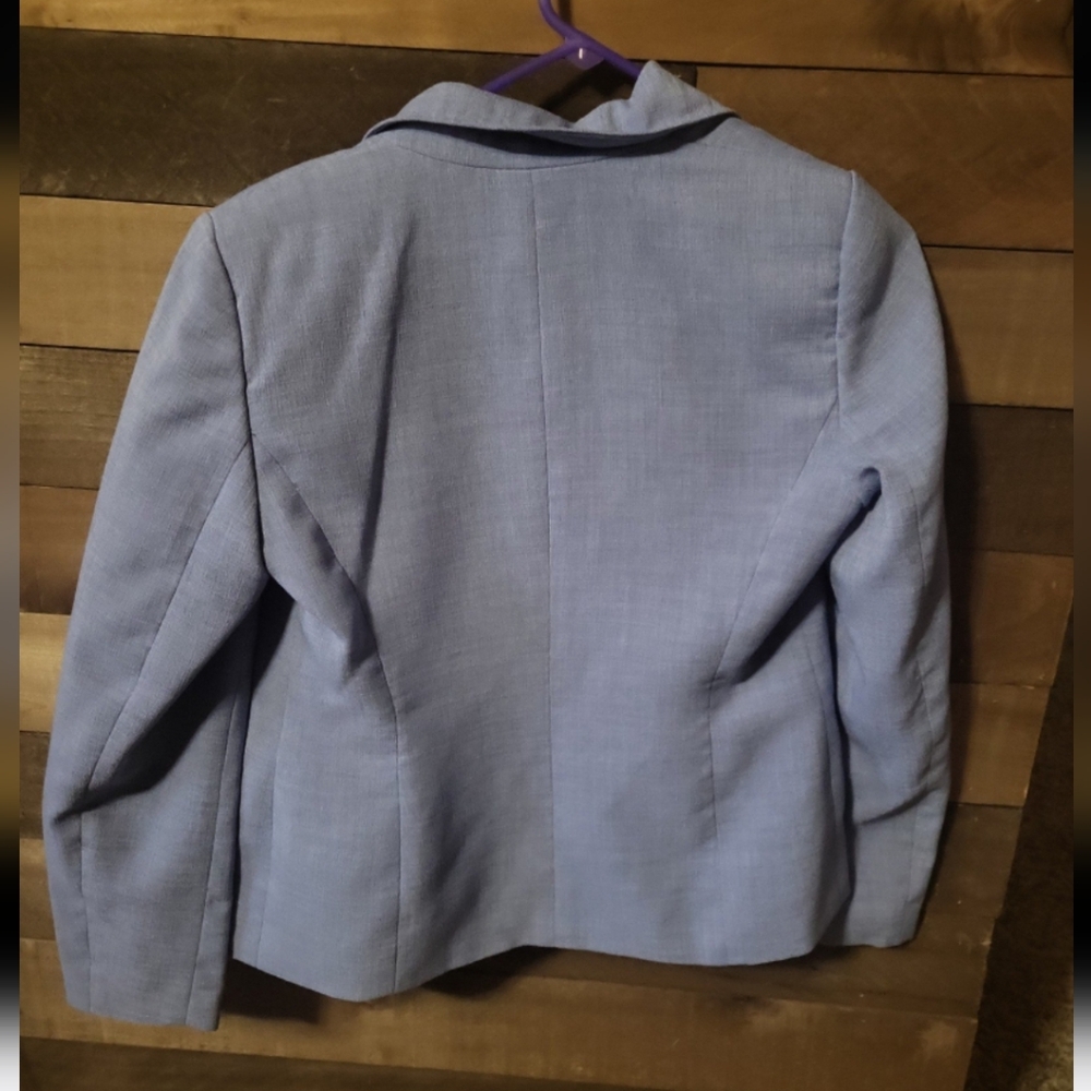 Womens Blue Blazer size 4P - Picture 3 of 3